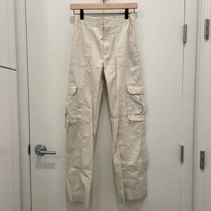 SOLD-Abercrombie & Fitch Cream Cargo Pants